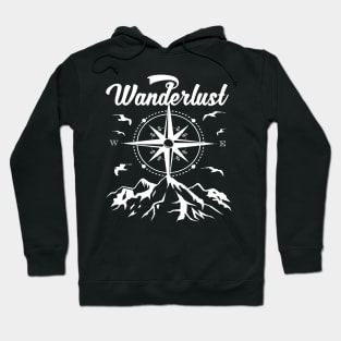 Wanderlust Design | Berge Kompass Shirt Hoodie